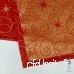 Nappe et serviettes de table de qualité supérieure avec motif étoiles de Noël  traitement anti taches  rouge  Red  6 NAPKINS 18 x 18" 45 x 45cm - B07656HPMJ
